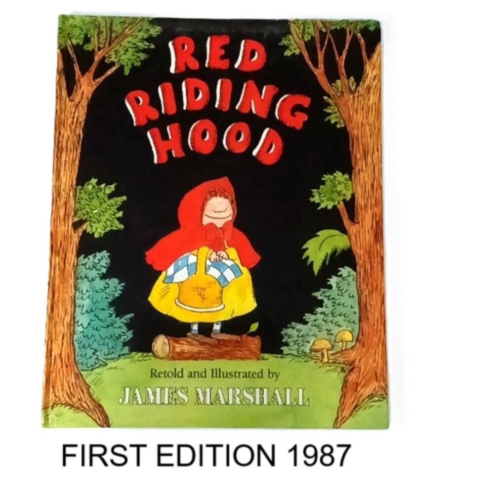 Vintage Hardcover Book Red Riding‎ Hood Retold by James Marshall Dial Books 1987